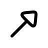 Upward Right Arrow (Filled) Free Open-Source SVG Icon