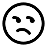 Displeased Expression Free Open-Source SVG Icon