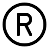 Registered Trademark Symbol Free Open-Source SVG Icon