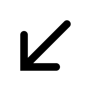 Left Downward Arrow (Humbleicons) Free Open-Source SVG Icon (Humbleicons)