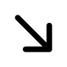 Right Down Arrow Free Open-Source SVG Icon