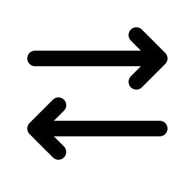 Right and Left Arrows (Humbleicons) Free Open-Source SVG Icon (Humbleicons)