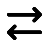 Right and Left Arrows (Humbleicons) Free Open-Source SVG Icon