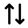 Up and Down Arrows (Humbleicons) Free Open-Source SVG Icon