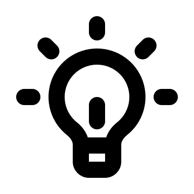 Light Bulb Free Open-Source SVG Icon (Humbleicons)