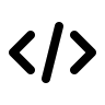 Code Snippet Free Open-Source SVG Icon