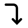 Corner Arrow Pointing Down Right Free Open-Source SVG Icon