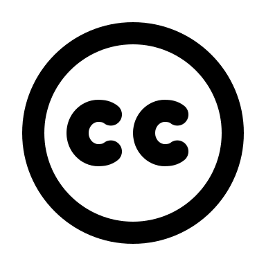 Creative Commons License Free Open-Source SVG Icon (Humbleicons)