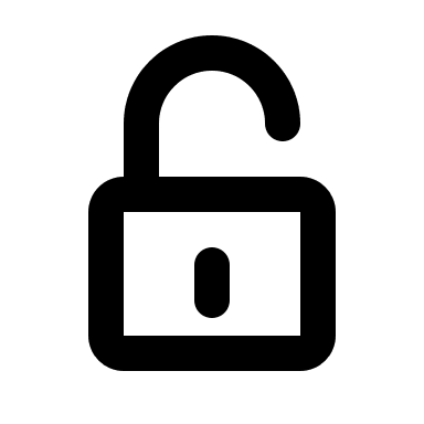 Open Lock (Humbleicons) Free Open-Source SVG Icon (Humbleicons)