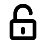 Open Lock (Humbleicons) Free Open-Source SVG Icon