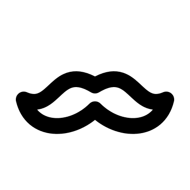 Moustache (Humbleicons) Free Open-Source SVG Icon (Humbleicons)