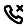 Missed Phone Call Notification Free Open-Source SVG Icon