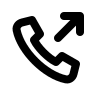 Outgoing Phone Call (Humbleicons) Free Open-Source SVG Icon