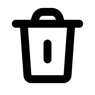 Trash Bin Free Open-Source SVG Icon (Humbleicons)