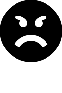 Angry Face Emoji Free Open-Source SVG Icon