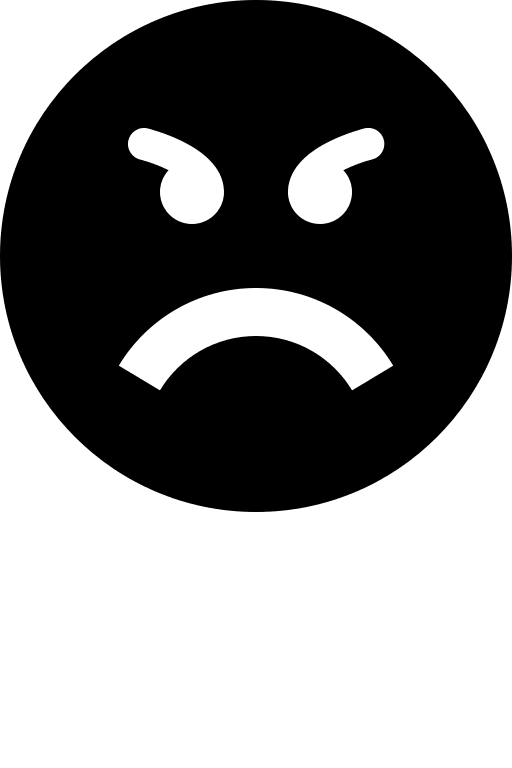 Angry Face Emoji Free Open-Source SVG Icon (IcoMoon Free)