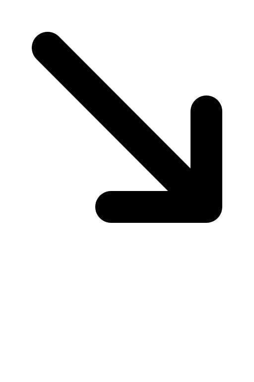 Downward Right Arrow (IcoMoon Free) Free Open-Source SVG Icon (IcoMoon Free)