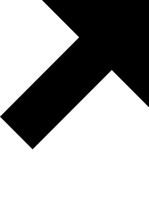 Upward Right Arrow Free Open-Source SVG Icon (IcoMoon Free)