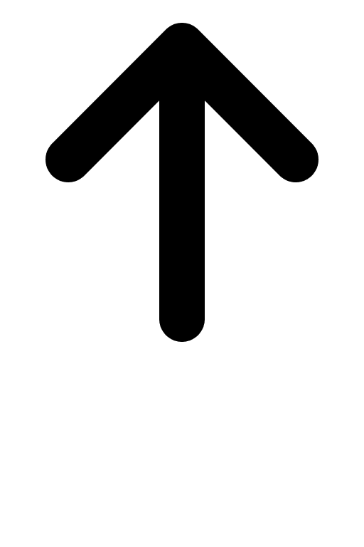 Upward Arrow (IcoMoon Free) Free Open-Source SVG Icon (IcoMoon Free)