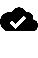 Cloud Check Mark Free Open-Source SVG Icon