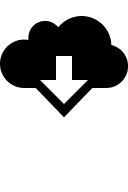 Cloud Download (IcoMoon Free) Free Open-Source SVG Icon