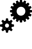 Cogs Gear Mechanism Free Open-Source SVG Icon