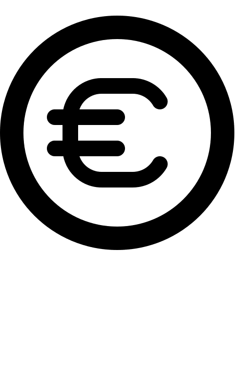 Euro Coin Free Open-Source SVG Icon (IcoMoon Free)