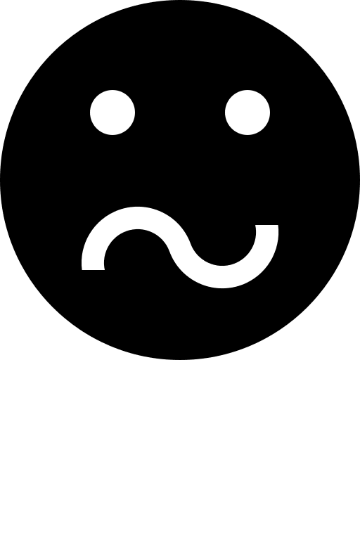 Confused Emoji Free Open-Source SVG Icon (IcoMoon Free)