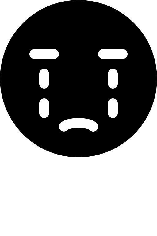 Crying Face Free Open-Source SVG Icon (IcoMoon Free)