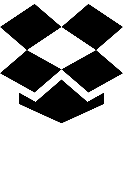 Dropbox Cloud Storage Service Free Open-Source SVG Icon (IcoMoon Free)