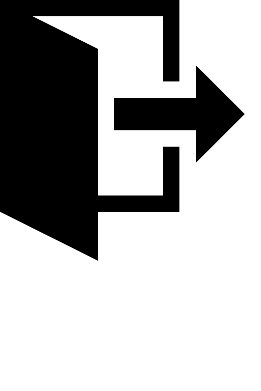 Exit Door Free Open-Source SVG Icon (IcoMoon Free)