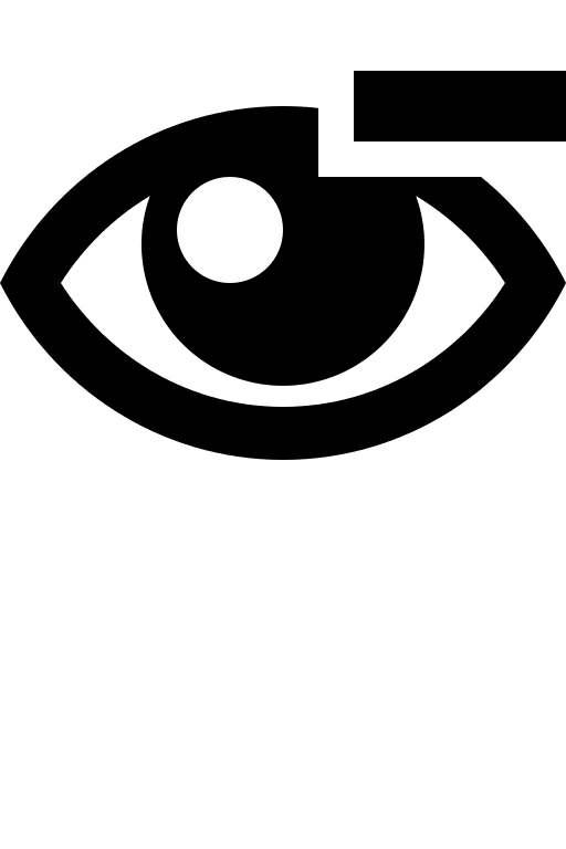 Eye with Minus Sign (IcoMoon Free) Free Open-Source SVG Icon (IcoMoon Free)