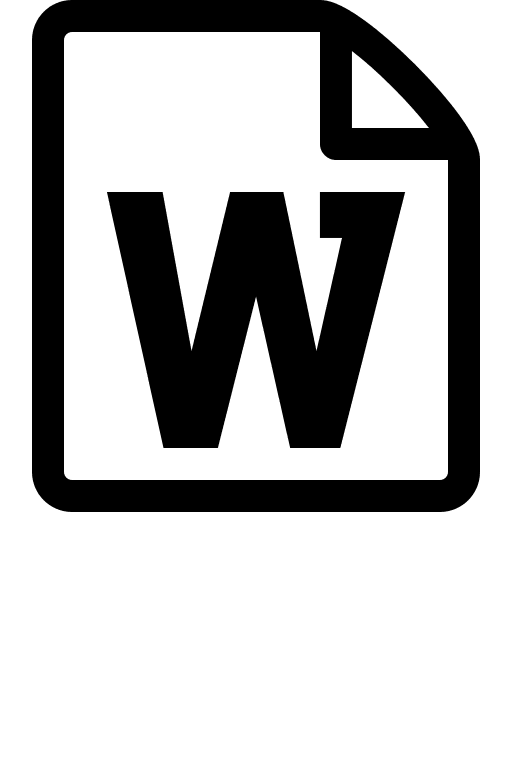 Word Document File Free Open-Source SVG Icon (IcoMoon Free)