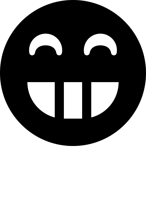 Grinning Face Emoji Free Open-Source SVG Icon (IcoMoon Free)