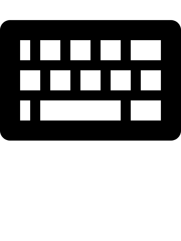 Keyboard Input Device Free Open-Source SVG Icon (IcoMoon Free)