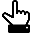 Pointing Up Gesture Free Open-Source SVG Icon