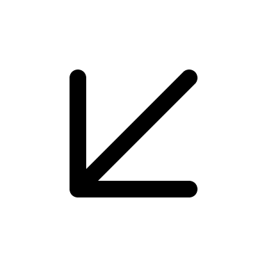 Light Bottom Left Arrow Free Open-Source SVG Icon (IconaMoon)