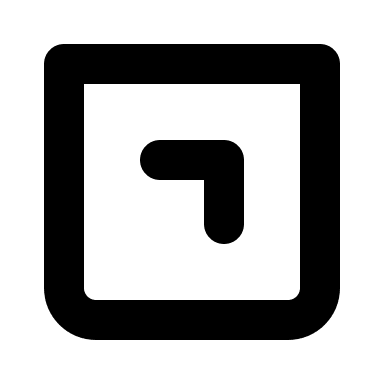 Bold Bottom Arrow in Square (IconaMoon) Free Open-Source SVG Icon (IconaMoon)