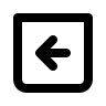 Left Arrow in Square (IconaMoon) Free Open-Source SVG Icon