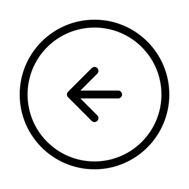 Thin Circular Left Arrow (IconaMoon) Free Open-Source SVG Icon (IconaMoon)