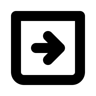 Bold Right Arrow in Square (IconaMoon) Free Open-Source SVG Icon (IconaMoon)