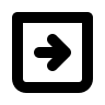 Bold Right Arrow in Square (IconaMoon) Free Open-Source SVG Icon