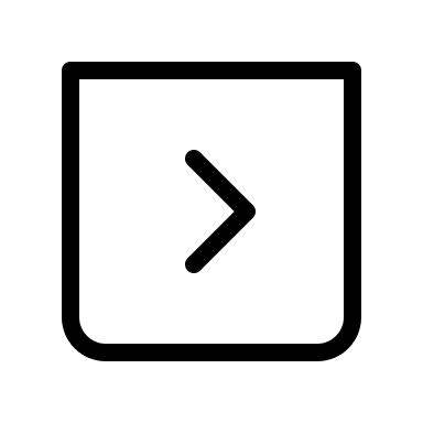 Thin Right Arrow in Square (IconaMoon) Free Open-Source SVG Icon (IconaMoon)