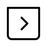 Thin Right Arrow in Square (IconaMoon) Free Open-Source SVG Icon