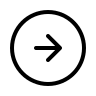 Thin Circle Arrow Pointing Right (IconaMoon) Free Open-Source SVG Icon