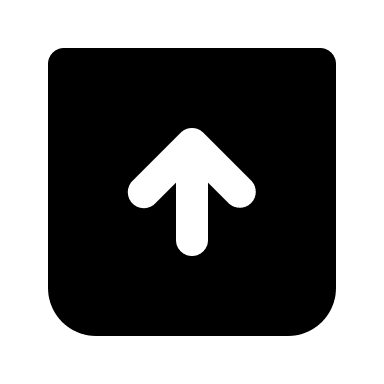 Square Fill Arrow Up (IconaMoon) Free Open-Source SVG Icon (IconaMoon)