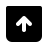 Square Fill Arrow Up (IconaMoon) Free Open-Source SVG Icon