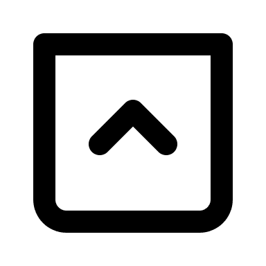 Square Upward Arrow (IconaMoon) Free Open-Source SVG Icon (IconaMoon)