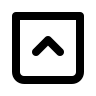 Square Upward Arrow (IconaMoon) Free Open-Source SVG Icon