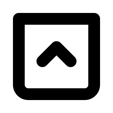 Bold Upward Arrow in Square (IconaMoon) Free Open-Source SVG Icon (IconaMoon)